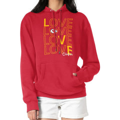Kansas City Chiefs G-III 4Her by Carl Banks Women's Love Graphic Pullover Hoodie Red
