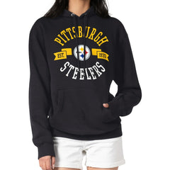 Pittsburgh Steelers G-III 4Her by Carl Banks Women's City Graphic Team Fleece Pullover Hoodie Black