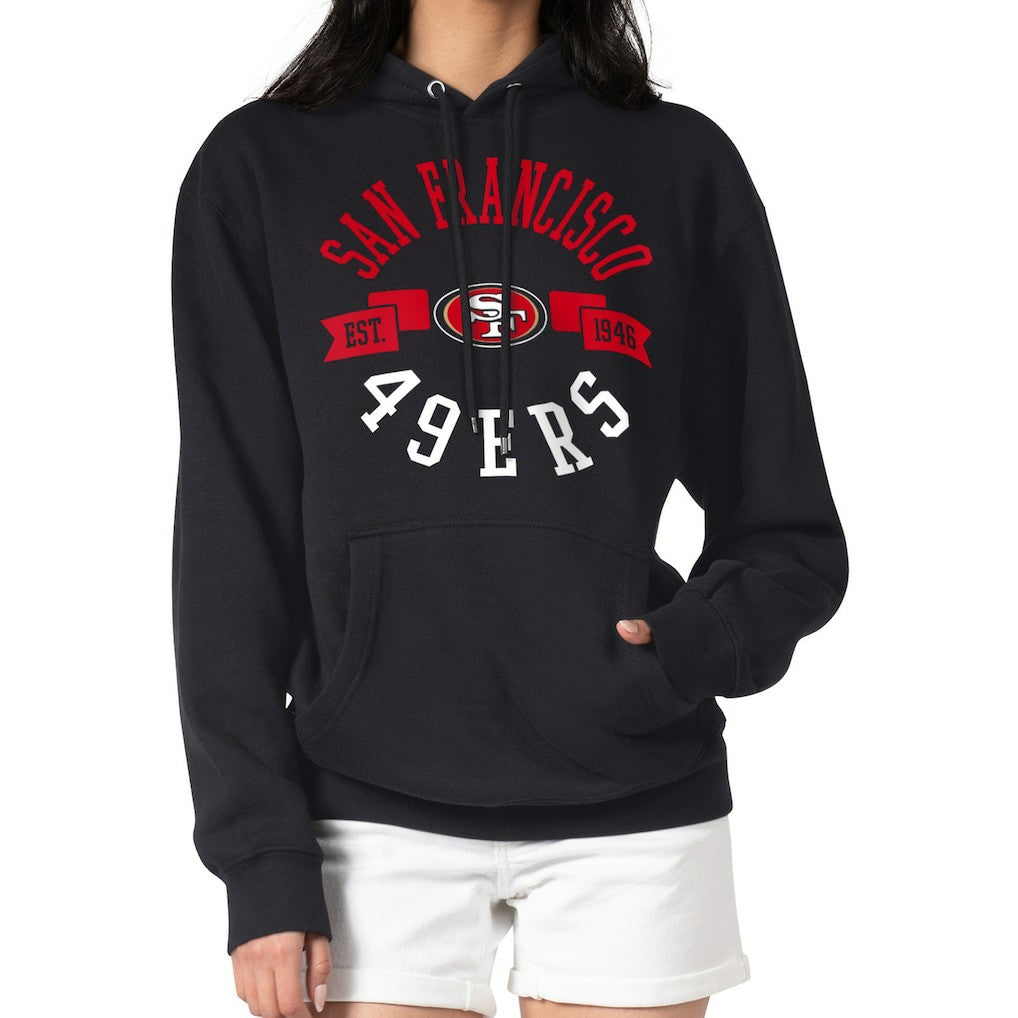 San Francisco 49ers G-III 4Her by Carl Banks Women's City Graphic Team Fleece Pullover Hoodie Black