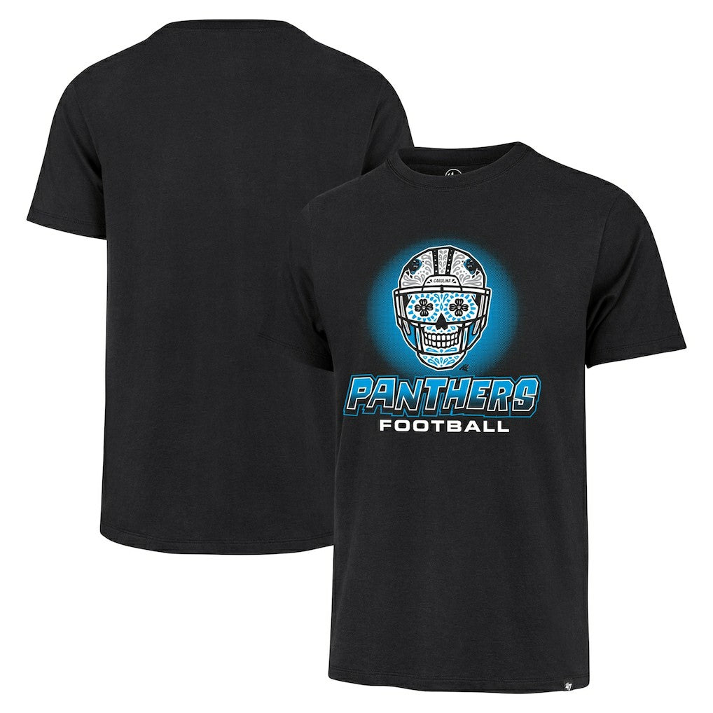 Carolina Panthers '47 Sugar Skull T-Shirt Black