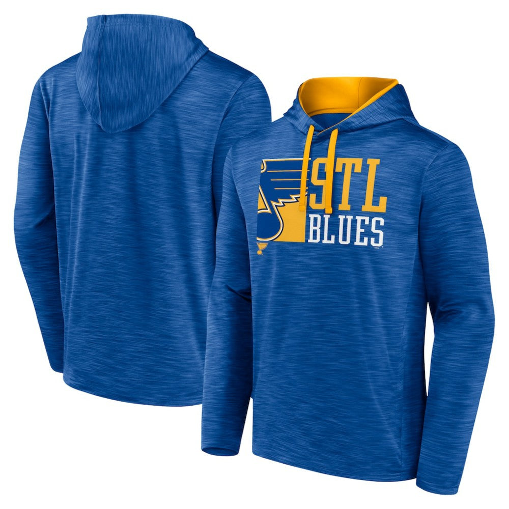 NHL St. Louis Blues Fanatics Never Quit Pullover Hoodie - Blue