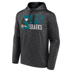 NHL San Jose Sharks Fanatics Never Quit Pullover Hoodie - Charcoal