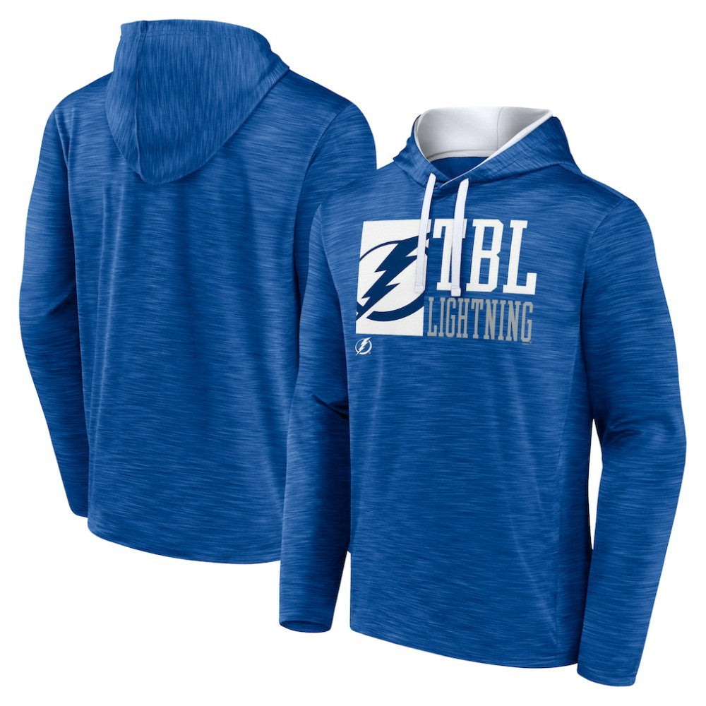 NHL Tampa Bay Lightning Fanatics Never Quit Pullover Hoodie - Blue
