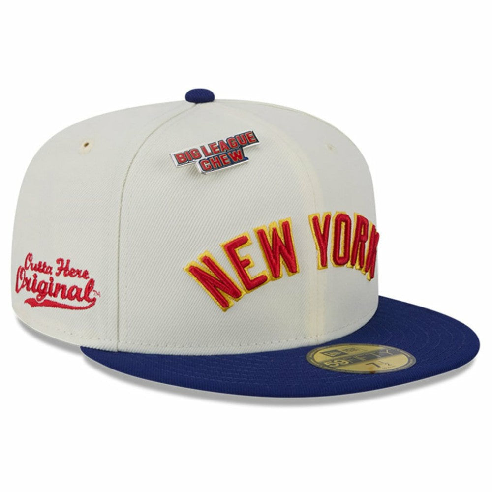 New York Yankees New Era Big League Chew Original 59FIFTY Fitted Hat - White Hats