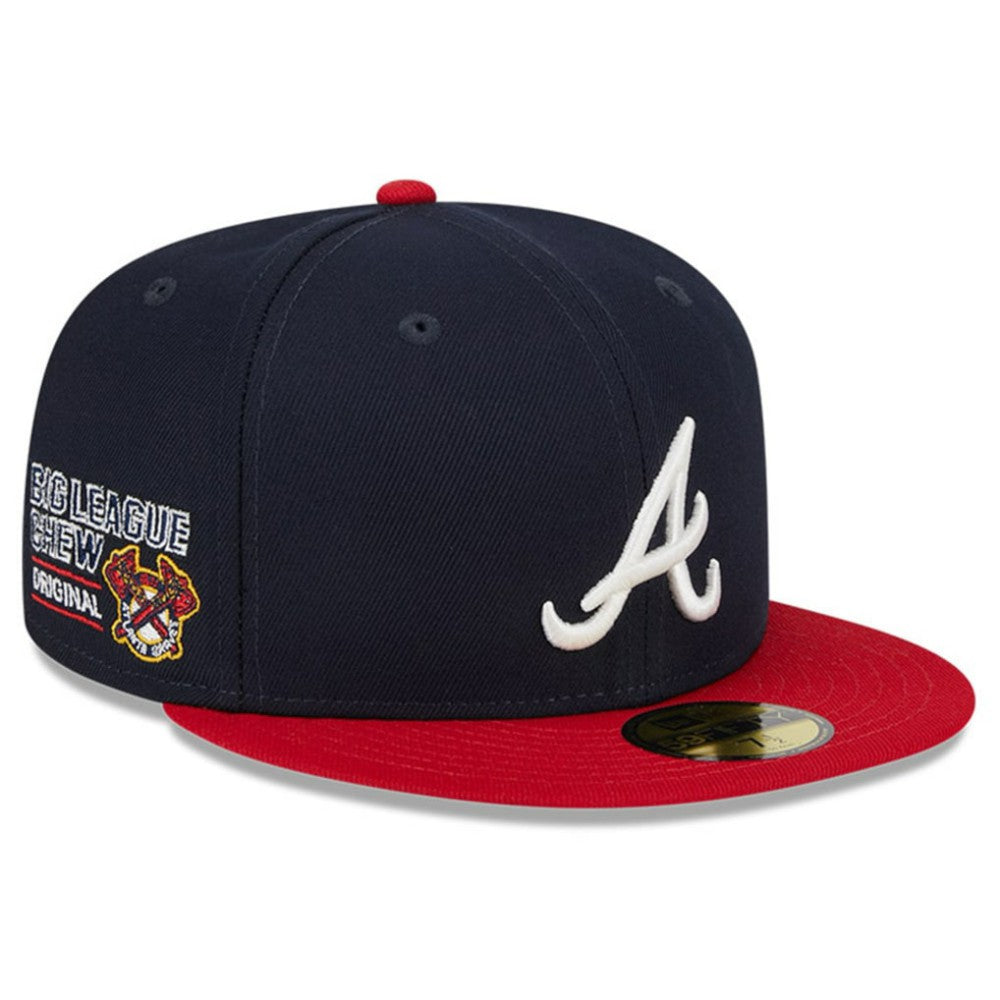 Atlanta Braves New Era Big League Chew Team 59FIFTY Fitted Hat - Navy Hats