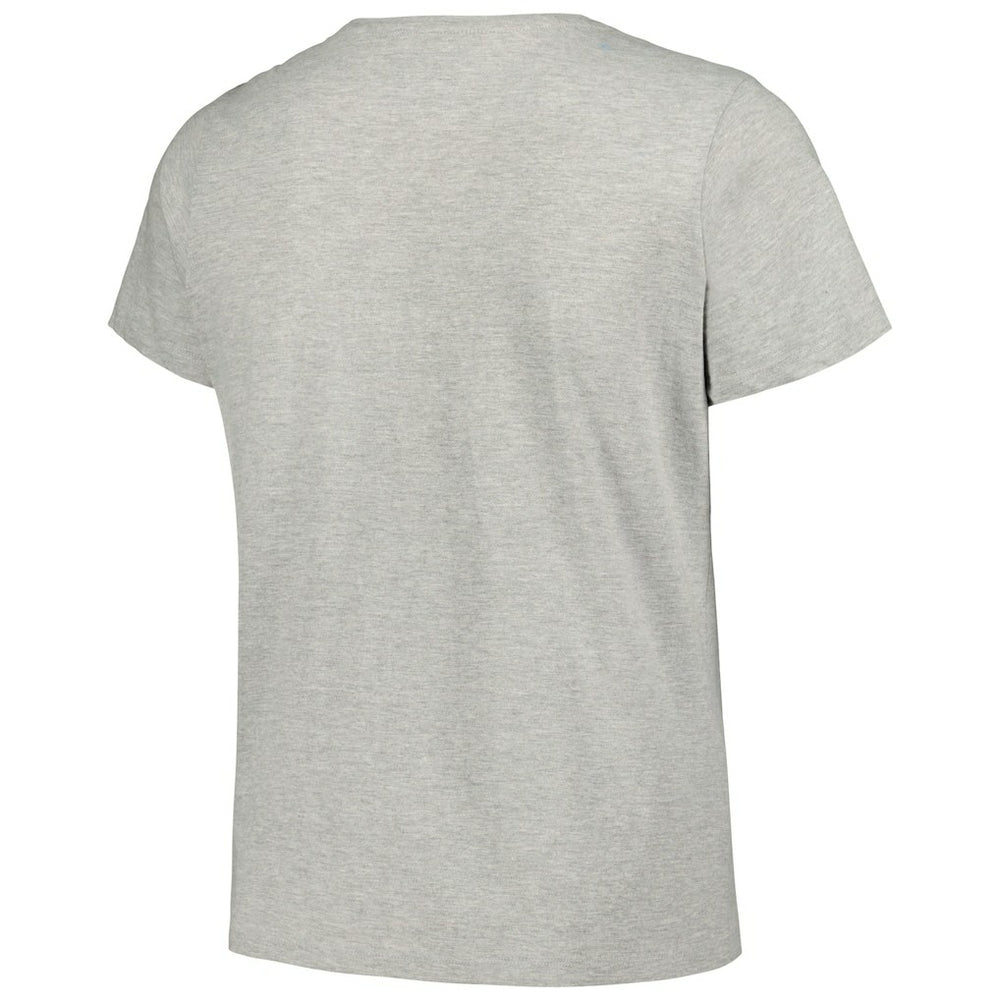 New Orleans Saints Women's Plus Size Arch Over Logo T-Shirt Heather Gray