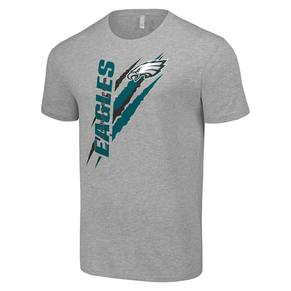 Philadelphia Eagles Starter Color Scratch T-Shirt Heather Gray