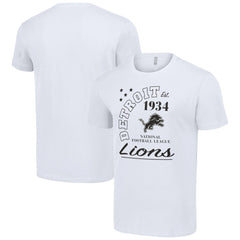 Detroit Lions Starter City Arch Team T-Shirt White