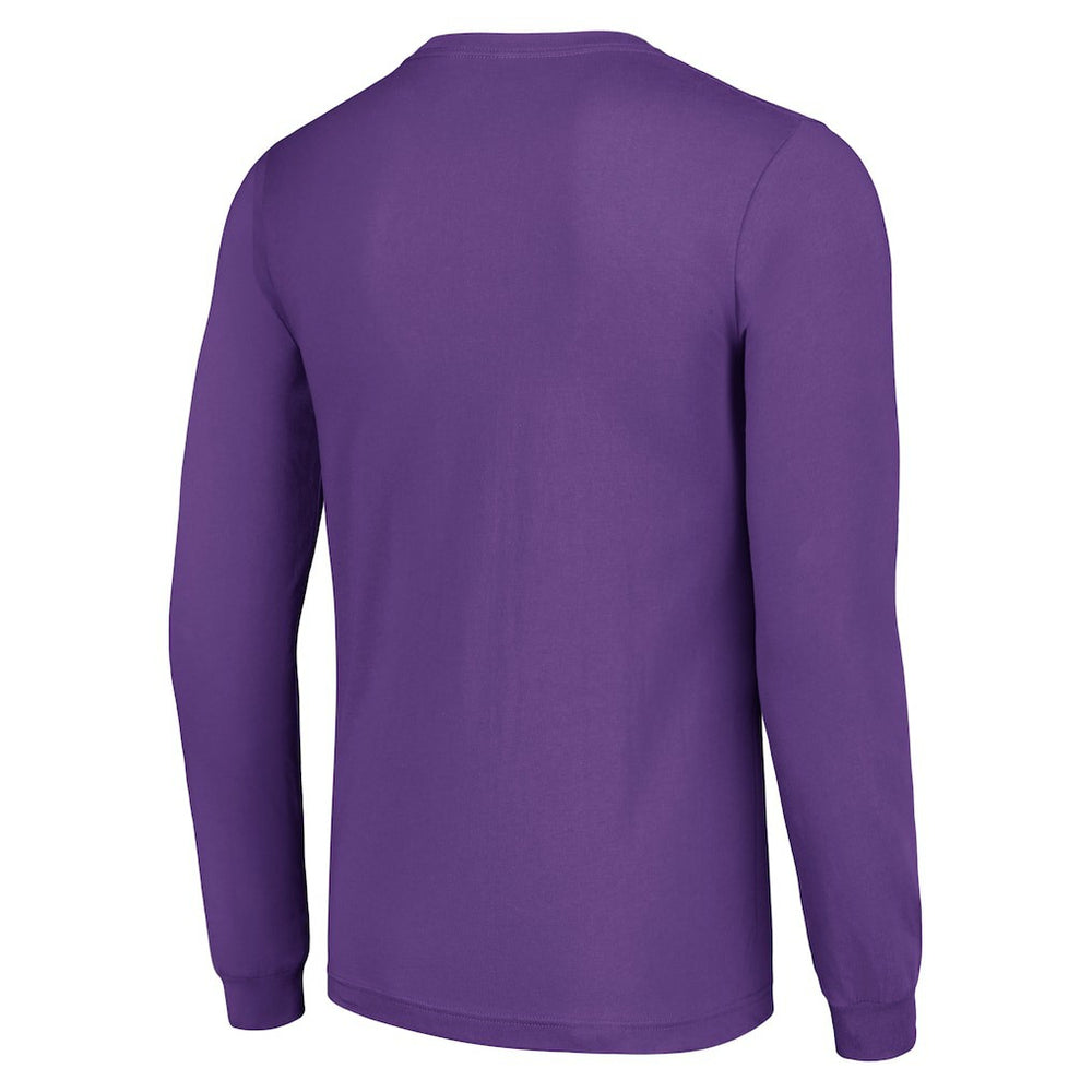 Minnesota Vikings Starter Half Ball Team Long Sleeve T-Shirt Purple