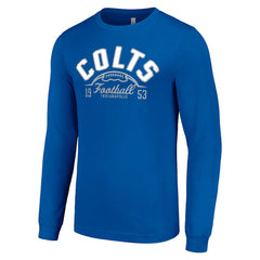 Indianapolis Colts Starter Half Ball Team Long Sleeve T-Shirt Royal