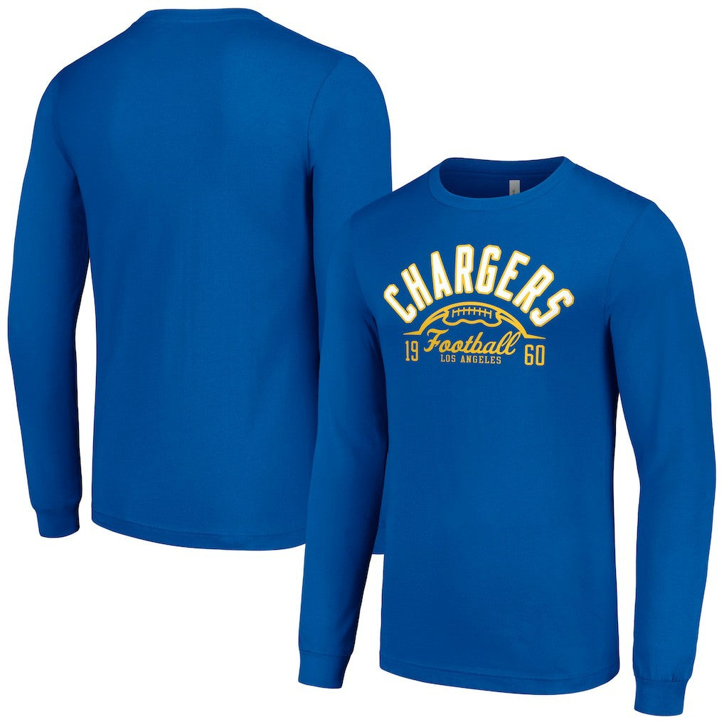 Los Angeles Chargers Starter Half Ball Team Long Sleeve T-Shirt Royal
