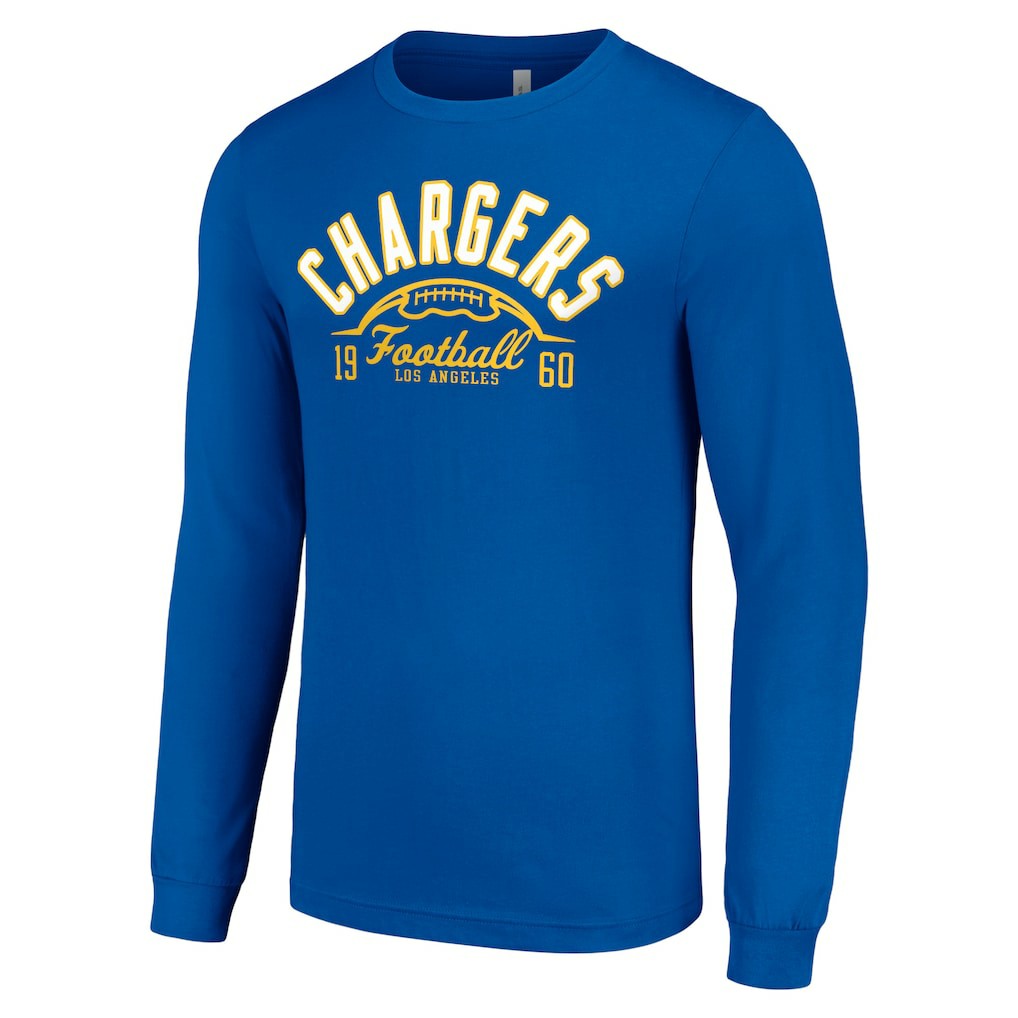 Los Angeles Chargers Starter Half Ball Team Long Sleeve T-Shirt Royal