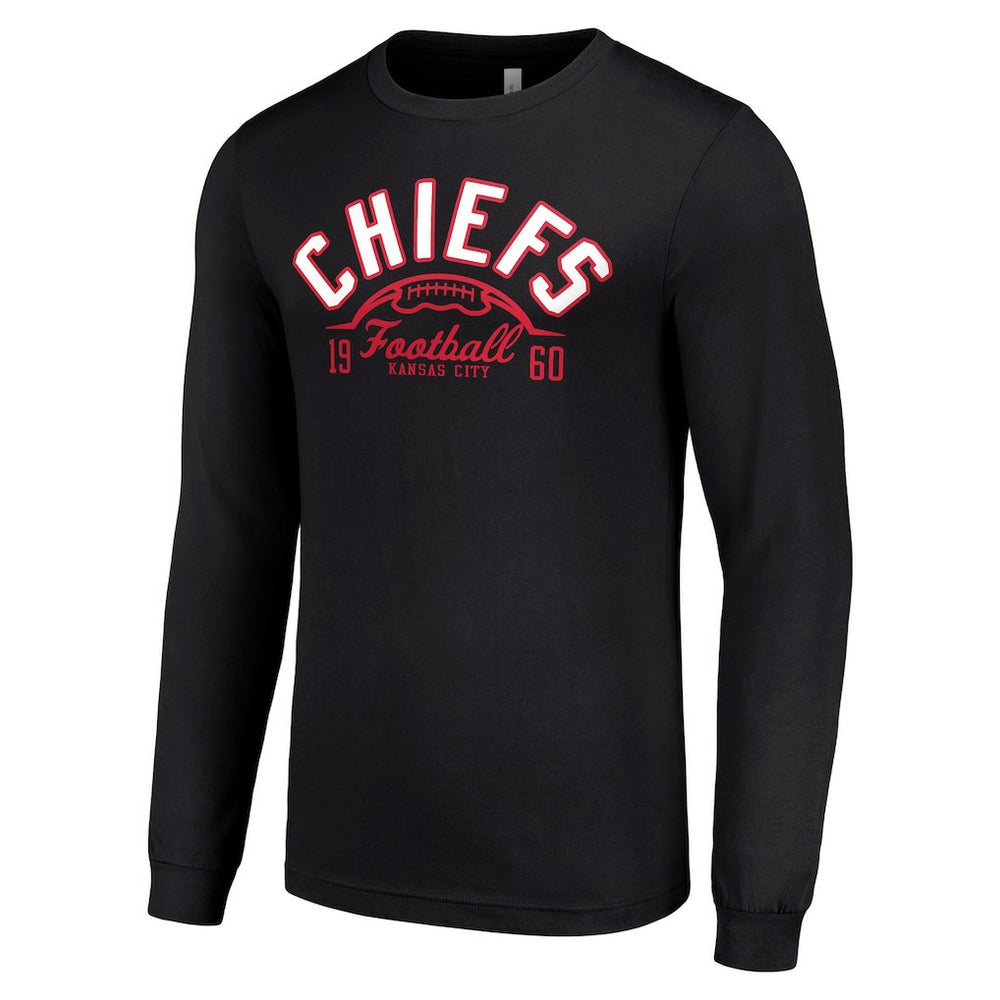 Kansas City Chiefs Starter Half Ball Team Long Sleeve T-Shirt Black