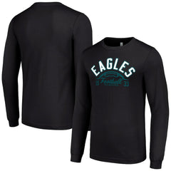 Philadelphia Eagles Starter Half Ball Team Long Sleeve T-Shirt Black