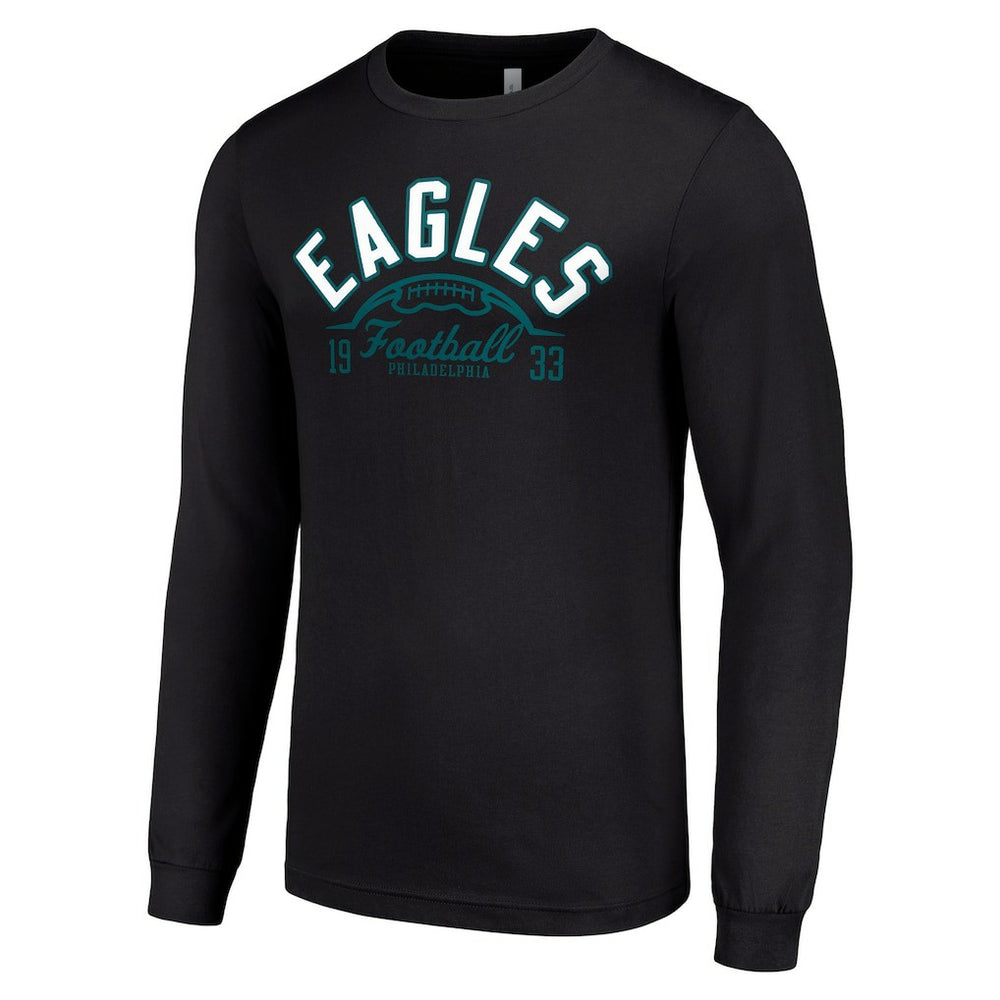 Philadelphia Eagles Starter Half Ball Team Long Sleeve T-Shirt Black