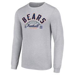 Chicago Bears Starter Half Ball Team Long Sleeve T-Shirt Heather Gray