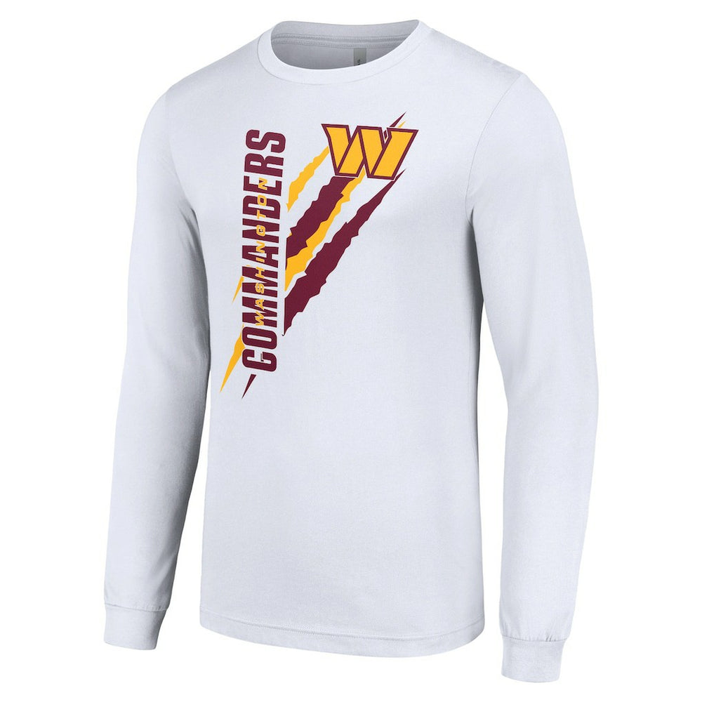 Washington Commanders Starter Color Scratch Long Sleeve T-Shirt White
