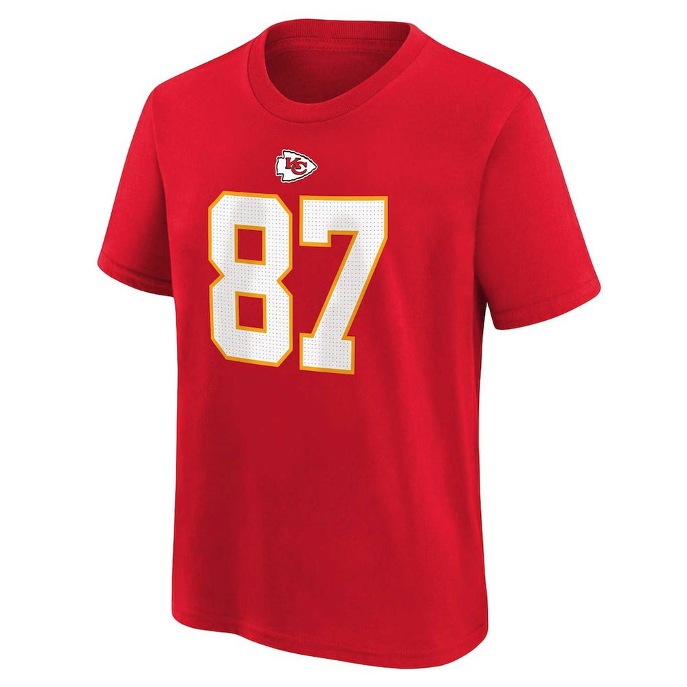 Travis Kelce Kansas City Chiefs Preschool Player Name & Number T-Shirt Red