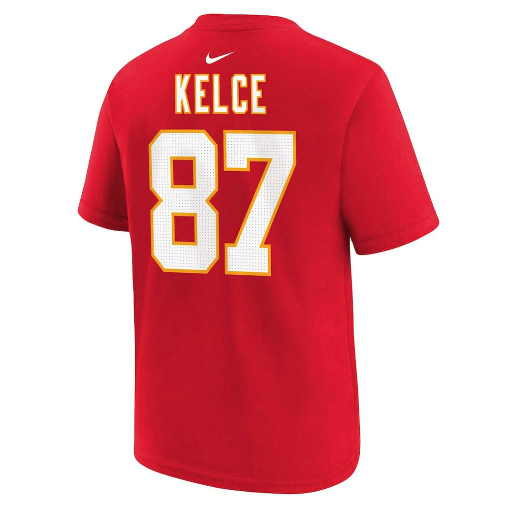 Travis Kelce Kansas City Chiefs Preschool Player Name & Number T-Shirt Red