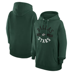 NHL Dallas Stars G-III 4Her by Carl Banks Women's City Graphic Fleece Pullover Hoodie - Green