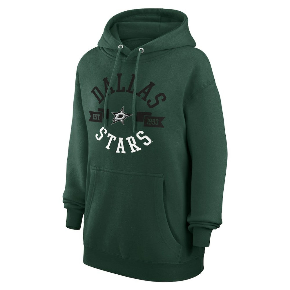NHL Dallas Stars G-III 4Her by Carl Banks Women's City Graphic Fleece Pullover Hoodie - Green