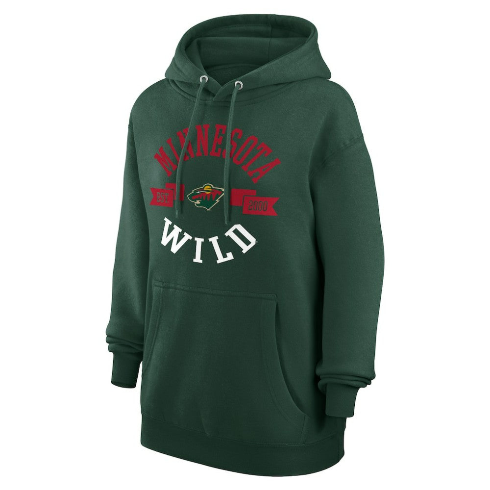 NHL Minnesota Wild G-III 4Her by Carl Banks Women's City Graphic Fleece Pullover Hoodie - Green
