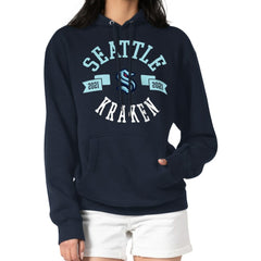 NHL Seattle Kraken G-III 4Her by Carl Banks Women's City Graphic Fleece Pullover Hoodie - Navy