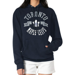 NHL Toronto Maple Leafs G-III 4Her by Carl Banks Women's City Graphic Fleece Pullover Hoodie - Navy