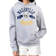 NHL Nashville Predators G-III 4Her by Carl Banks Women's City Graphic Fleece Pullover Hoodie - Heather Gray