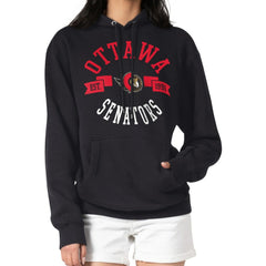 NHL Ottawa Senators G-III 4Her by Carl Banks Women's City Graphic Fleece Pullover Hoodie - Black