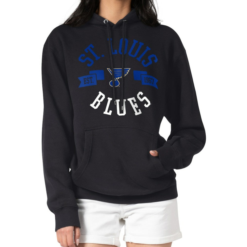 NHL St. Louis Blues G-III 4Her by Carl Banks Women's City Graphic Fleece Pullover Hoodie - Black