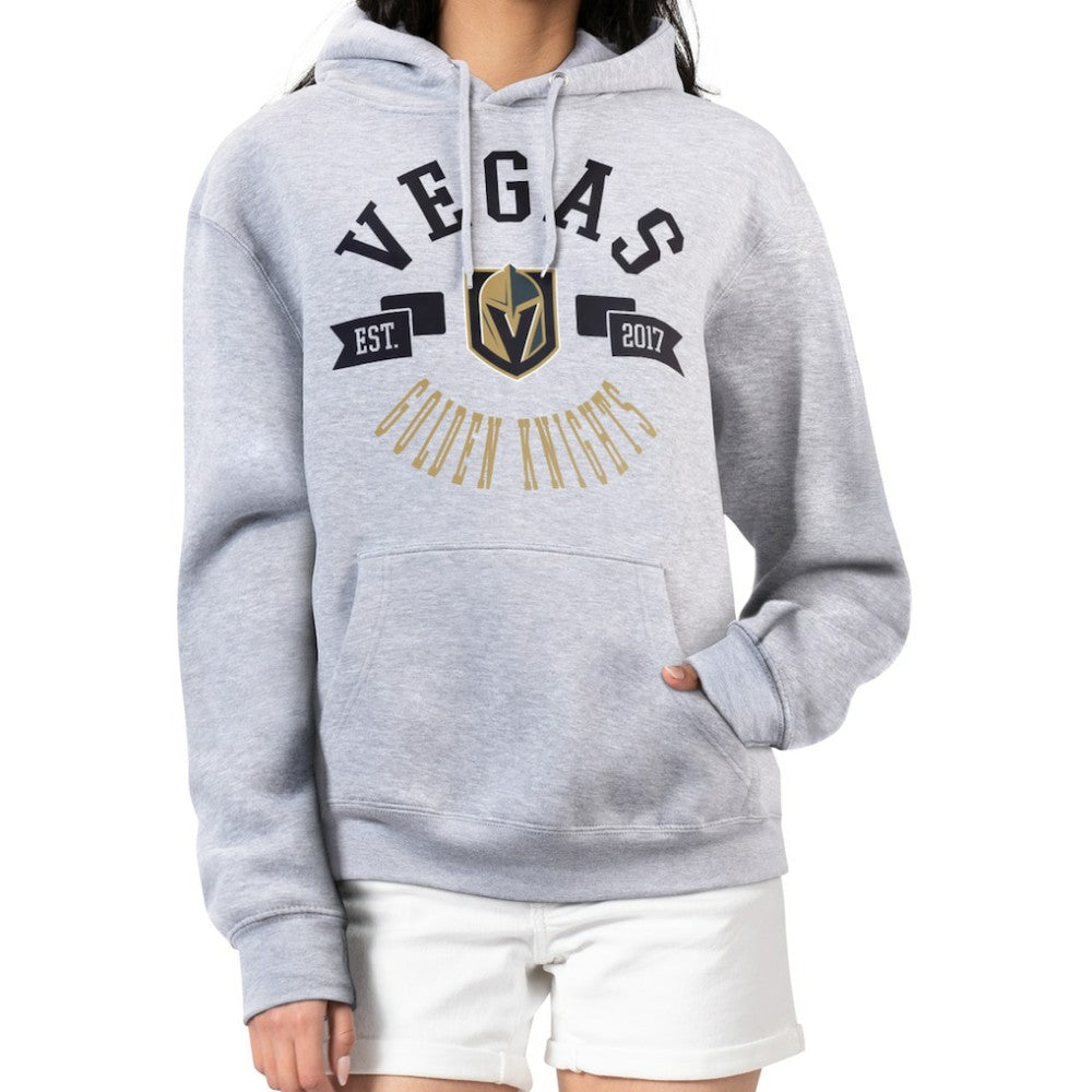 NHL Vegas Golden Knights G-III 4Her by Carl Banks Women's City Graphic Fleece Pullover Hoodie - Heather Gray