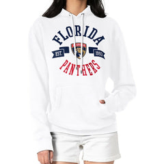 NHL Florida Panthers G-III 4Her by Carl Banks Women's City Graphic Fleece Pullover Hoodie - White