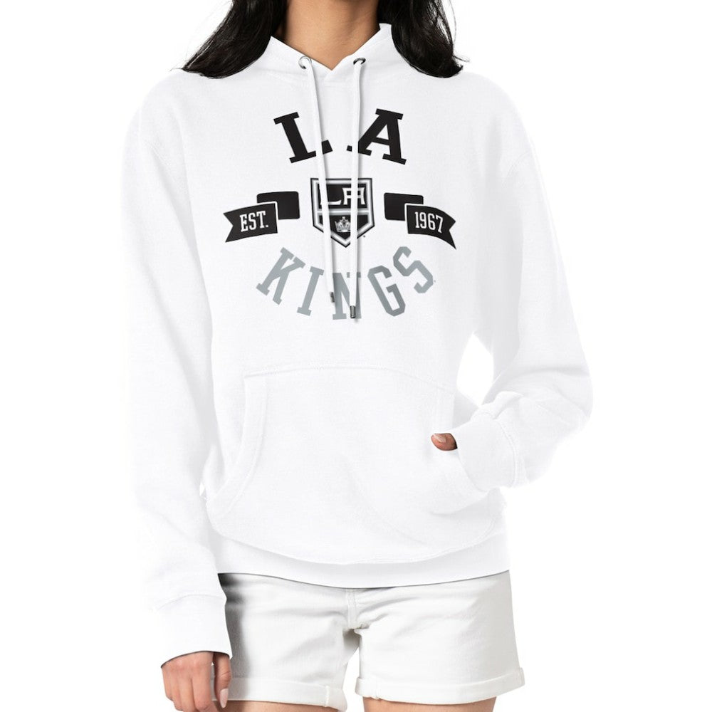 NHL Los Angeles Kings G-III 4Her by Carl Banks Women's City Graphic Fleece Pullover Hoodie - White