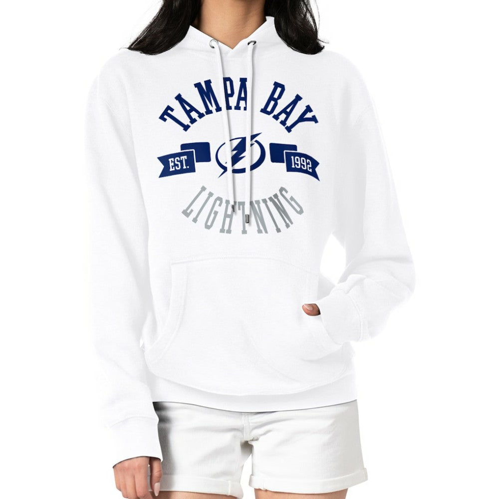 NHL Tampa Bay Lightning G-III 4Her by Carl Banks Women's City Graphic Fleece Pullover Hoodie - White