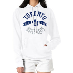 NHL Toronto Maple Leafs G-III 4Her by Carl Banks Women's City Graphic Fleece Pullover Hoodie - White