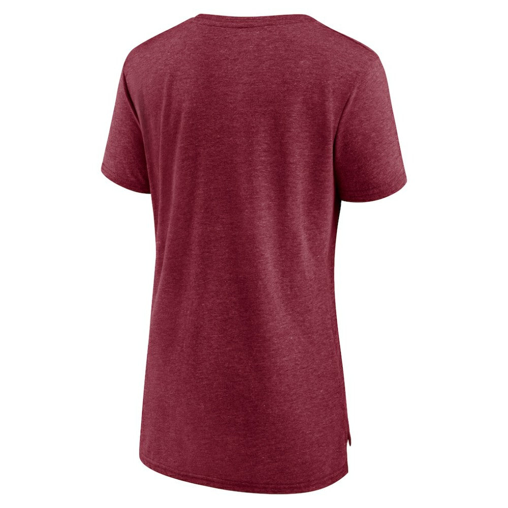 NHL Colorado Avalanche Women's Crash the Net Tri-Blend T-Shirt - Burgundy