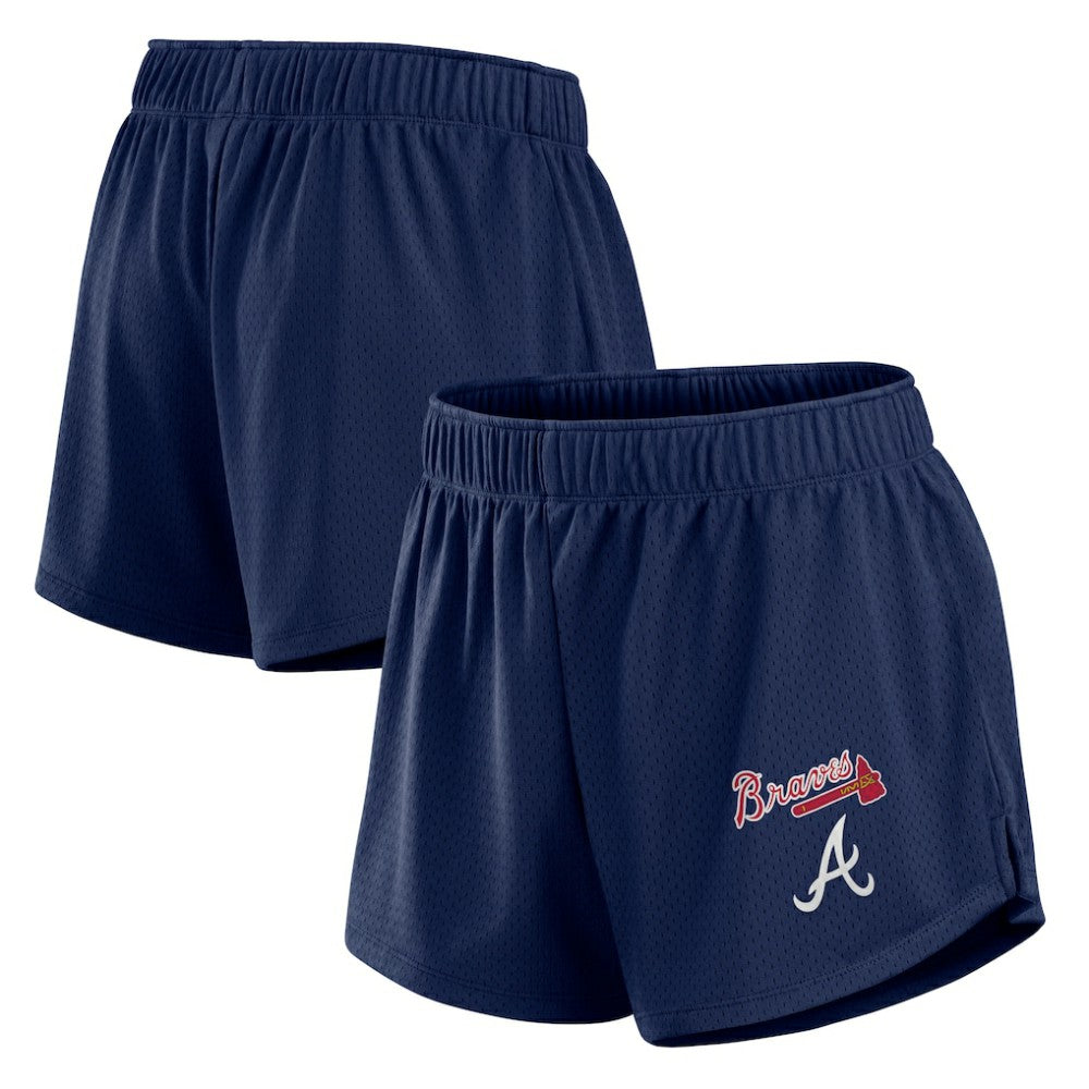 Atlanta Braves Fanatics Women's Mesh Shorts - Navy Shorts