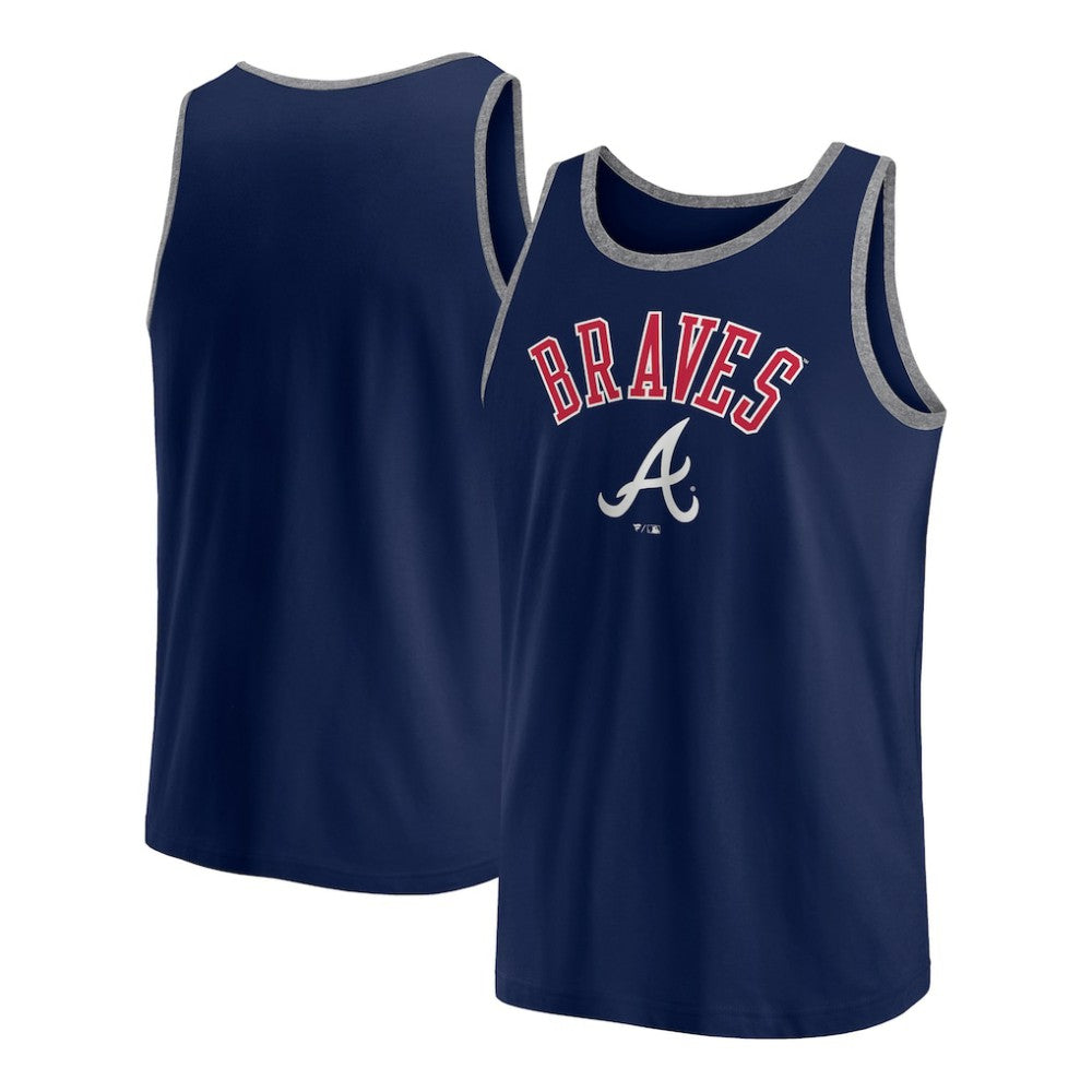 Atlanta Braves Fanatics Bet Tank Top - Navy Tanks