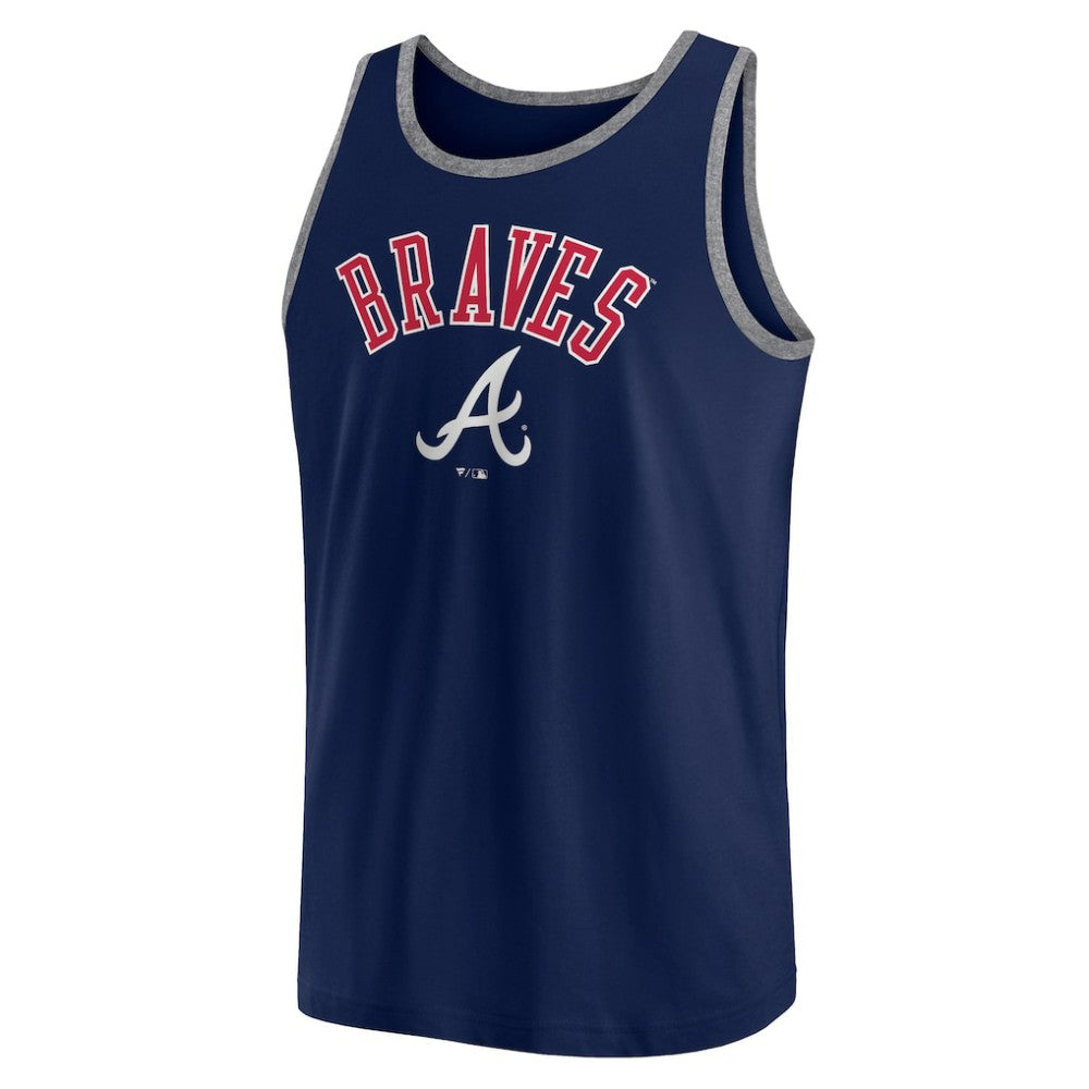 Atlanta Braves Fanatics Bet Tank Top - Navy Tanks