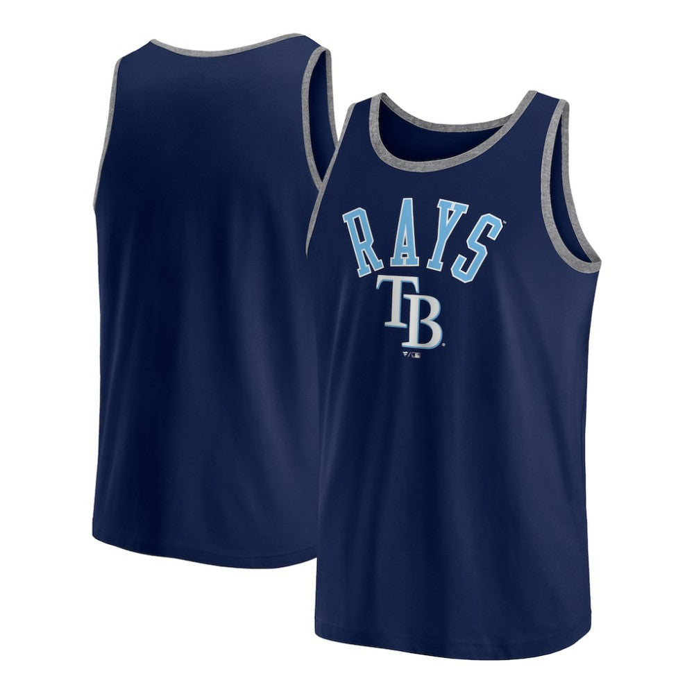 Tampa Bay Rays Fanatics Bet Tank Top - Navy Tanks