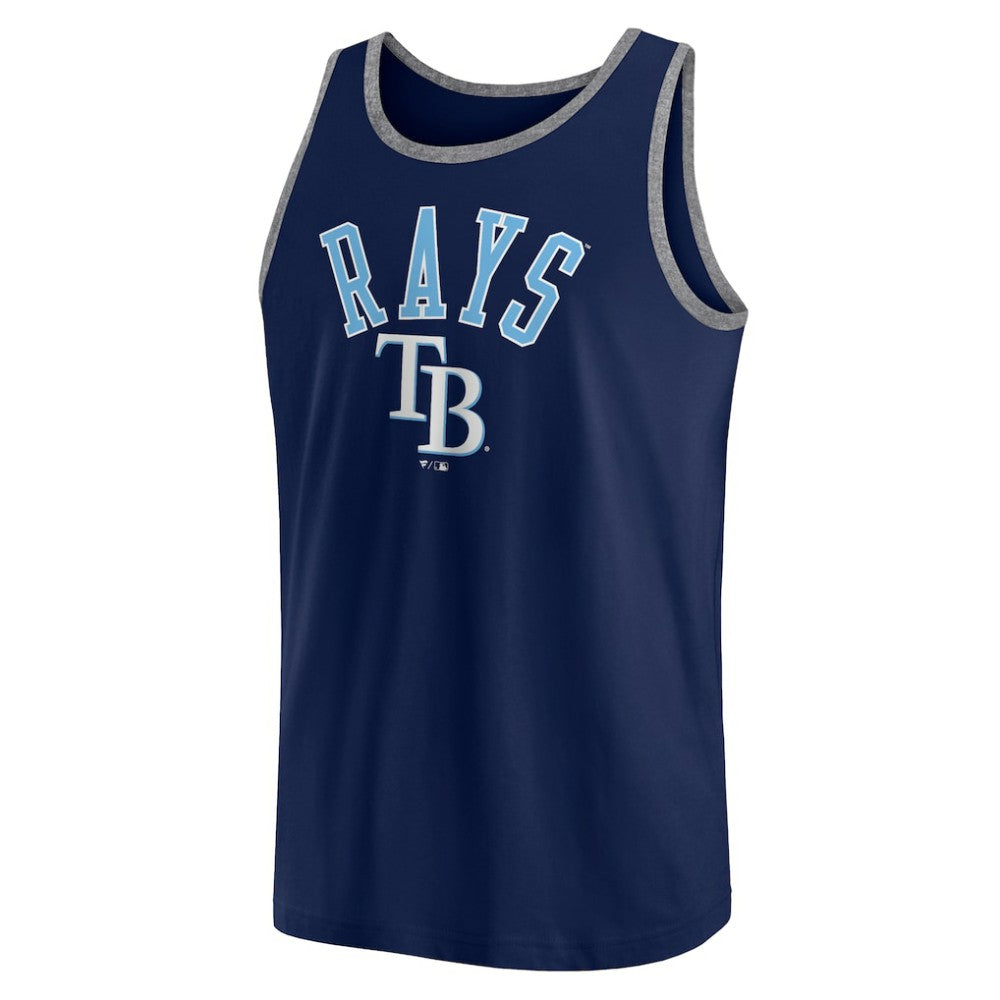 Tampa Bay Rays Fanatics Bet Tank Top - Navy Tanks