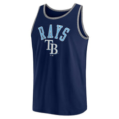 Tampa Bay Rays Fanatics Bet Tank Top - Navy Tanks
