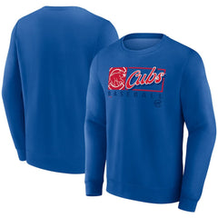 Chicago Cubs Fanatics Focus Fleece Pullover Sweatshirt - Royal Pullover
