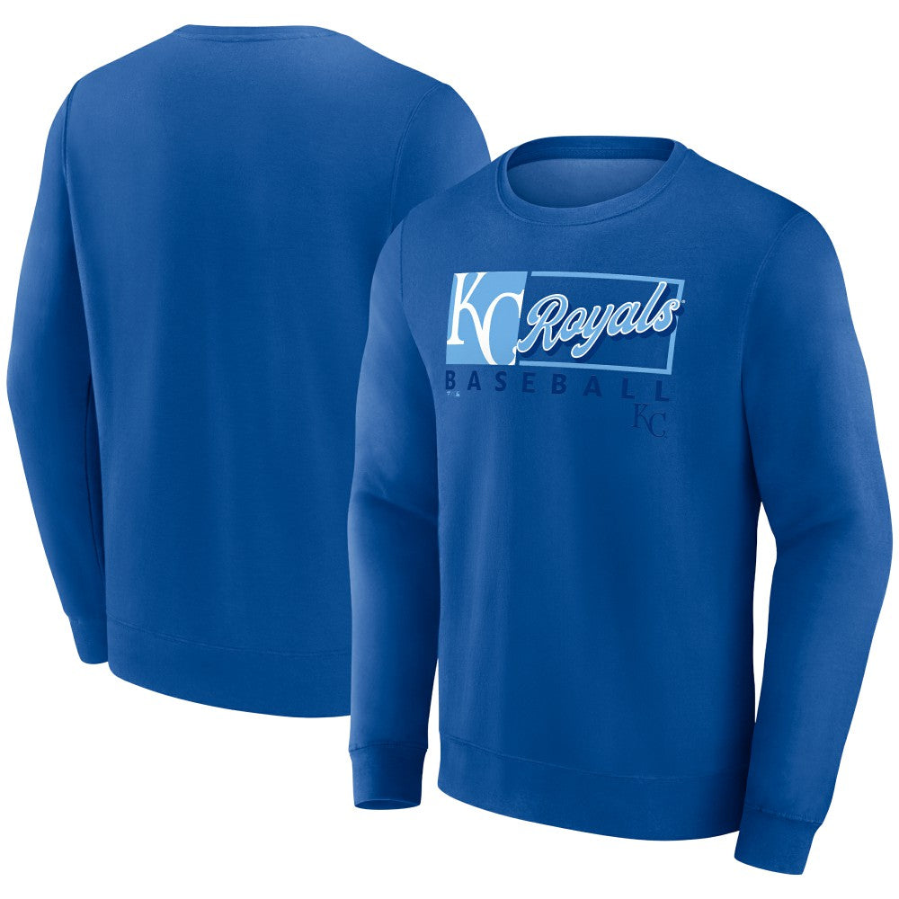 Kansas City Royals Fanatics Focus Fleece Pullover Sweatshirt - Royal Pullover