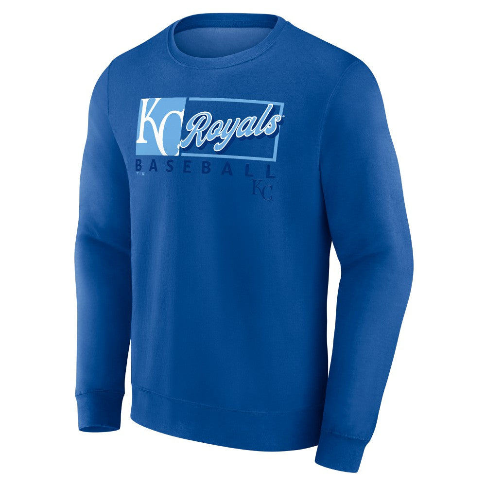Kansas City Royals Fanatics Focus Fleece Pullover Sweatshirt - Royal Pullover