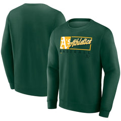 Athletics Fanatics Focus Fleece Pullover Sweatshirt - Green Pullover
