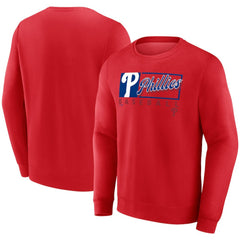 Philadelphia Phillies Fanatics Focus Fleece Pullover Sweatshirt - Red Pullover