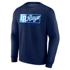Tampa Bay Rays Fanatics Focus Fleece Pullover Sweatshirt - Navy Pullover