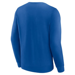 Texas Rangers Fanatics Focus Fleece Pullover Sweatshirt - Royal Pullover